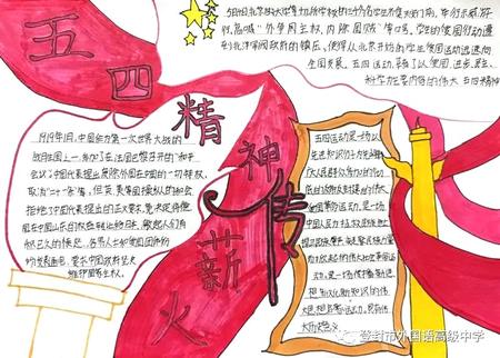 五四精神伟薪火 5.4青年节高清手抄报（7张）