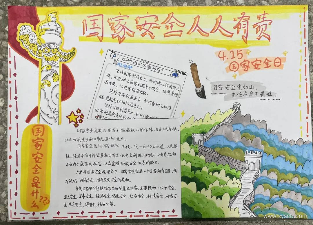 保护视力爱护眼睛||全国爱眼日优秀手抄报-第2张