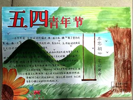 青年从来不是时代的过客 五四青年节手抄报（8张）
